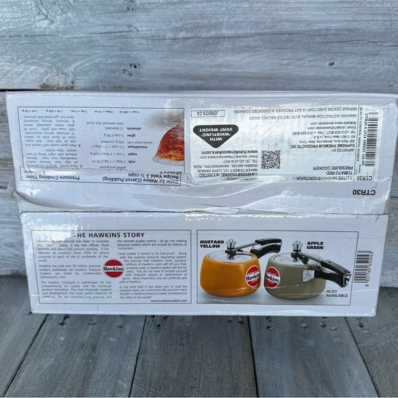 Hawkins Contura Ceramic Coated Pressure Cooker 3 Litres Tomato Red New Unused - Picture 2 of 6